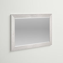 Load image into Gallery viewer, 42&quot; x 30&quot; Distressed White Lacayo Rectangle Solid Wood Wall Mirror
