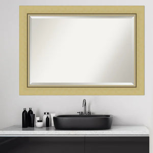 30.38" x 42.38" Lachapelle Narrow Beveled Bathroom / Vanity Mirror