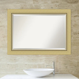 30.38" x 42.38" Lachapelle Narrow Beveled Bathroom / Vanity Mirror