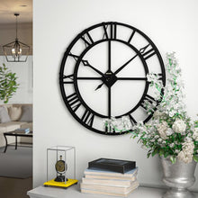 Load image into Gallery viewer, 32 x 32 Lacy Metal Wall Clock
