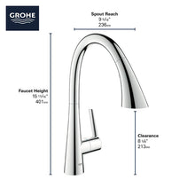 Load image into Gallery viewer, Chrome Ladylux L2 Single Handle Kitchen Faucet (Part number: 32298003) GL1891
