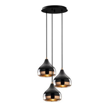 Load image into Gallery viewer, Black Laelia 3 - Light Cluster Dome Pendant
