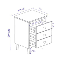 Load image into Gallery viewer, Lafever 25&#39;&#39; Tall 3 - Drawer Nightstand
