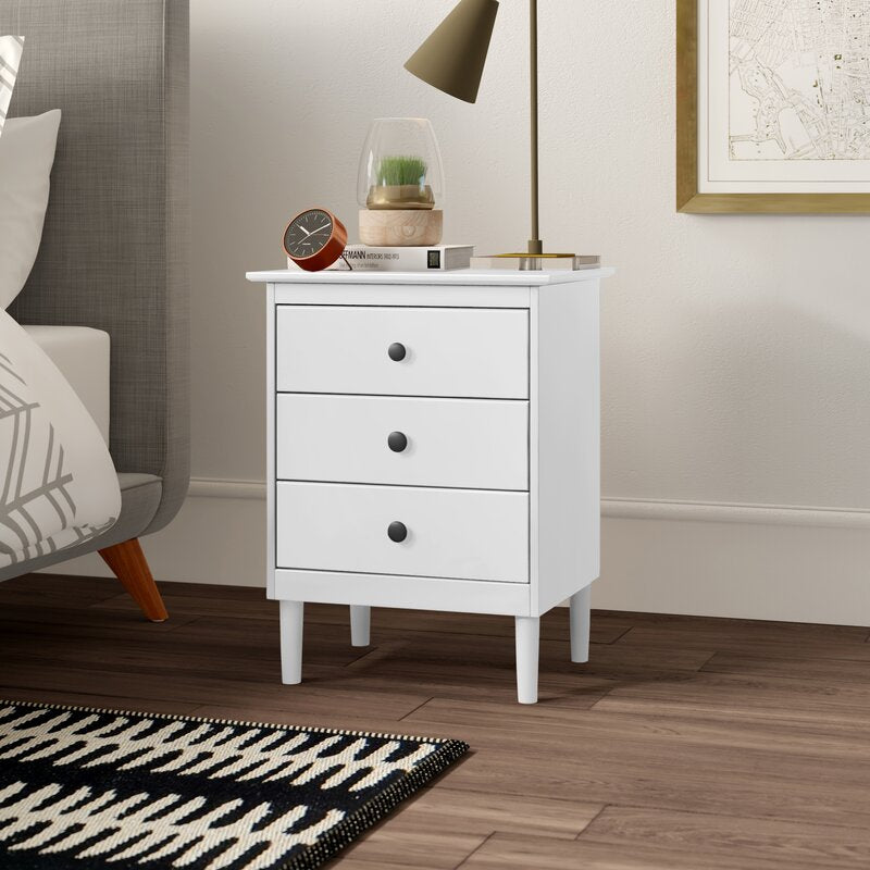 Lafever 25'' Tall 3 - Drawer Nightstand