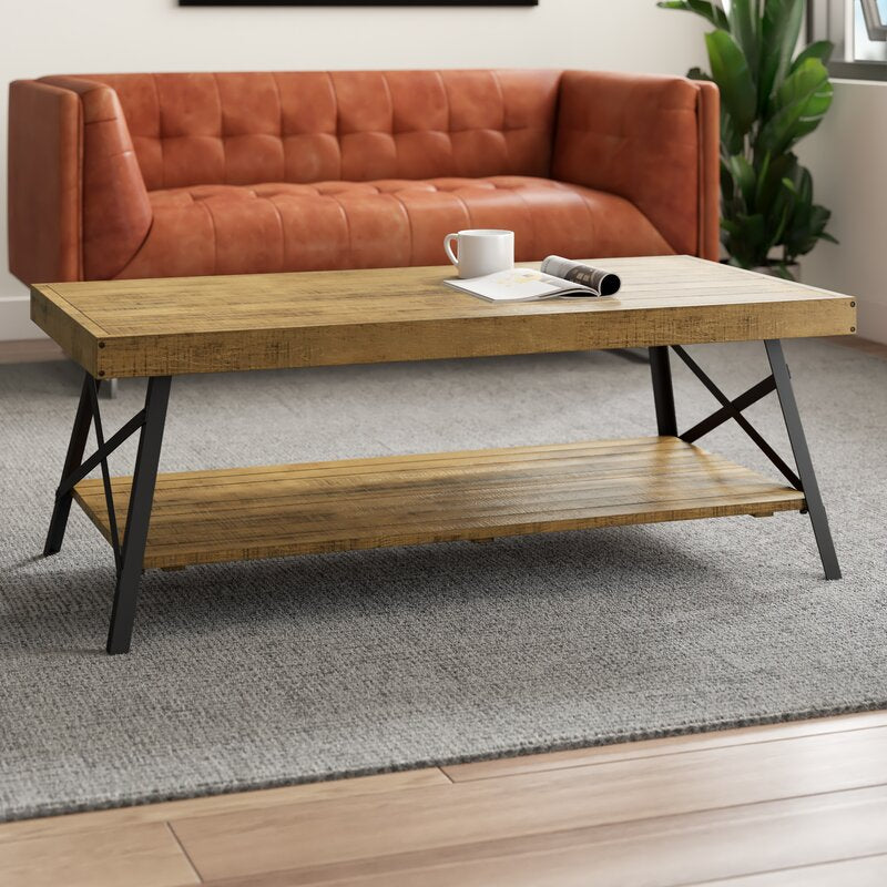Laguna Solid Wood 4 Legs Coffee Table with Storage