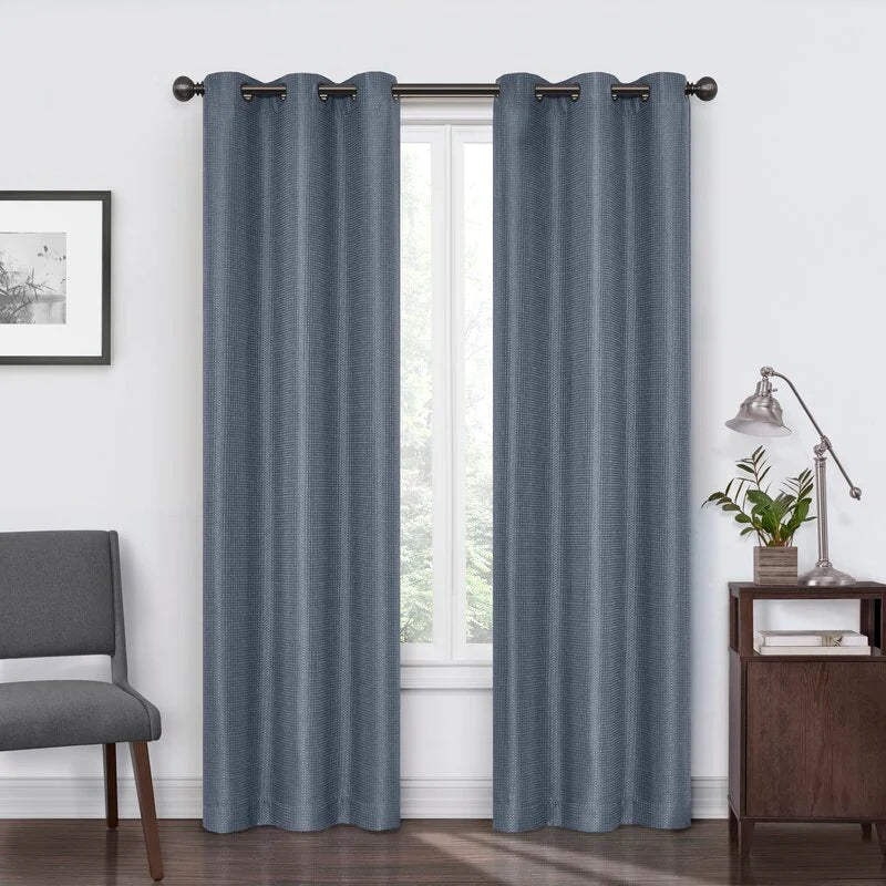 Laisha Geometric Blackout Thermal Grommet Single Curtain Panel, 38