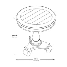 Load image into Gallery viewer, Lana 26.5&#39;&#39; Tall Pedestal End Table
