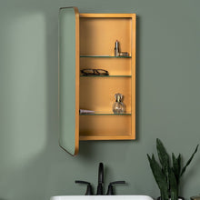 Load image into Gallery viewer, Gold Lana Surface Mount Framed Medicine Cabinet, 7121RR
