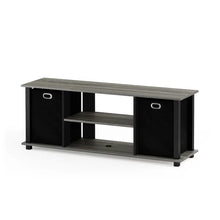 Load image into Gallery viewer, French Oak Gray/Black/Black Lancaer TV Stand for TVs up to 48&quot;
