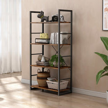 Load image into Gallery viewer, Brown Landrienne 47.2&#39;&#39; H x 23.62&#39;&#39; W Iron Standard Bookcase
