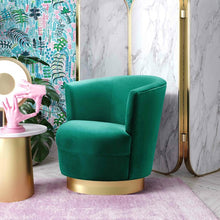 Load image into Gallery viewer, Langridge Green Swivel Wingback Chair (SB1535)
