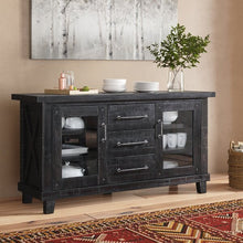 Load image into Gallery viewer, Langsa 65&quot; Wide 3 Drawer Sideboard Black
