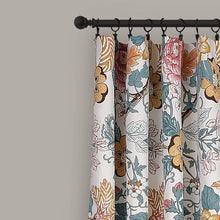 Load image into Gallery viewer, 52" W x 84" L Larkone Floral Room Darkening Thermal Curtain Panels (Set of 2)
