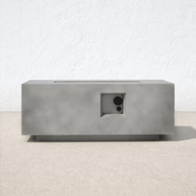 Load image into Gallery viewer, Latitude Concrete Propane Outdoor Fire Pit Table, 16"H x 42"W x 20"D
