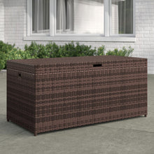 Load image into Gallery viewer, Latitude Run® Adelita 100 Gallons Gallon Water Resistant Wicker Deck Box in Brown 2737AH
