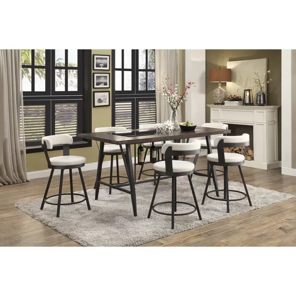 Laub Swivel Bar Stool (Set of 2)