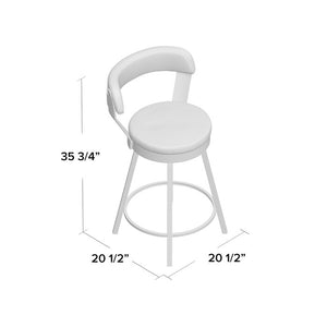 Laub Swivel Counter stool (25”) (2) - Gray #AD11
