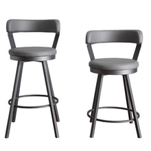 Load image into Gallery viewer, Laub Swivel Counter stool (25”) (2) - Gray #AD11
