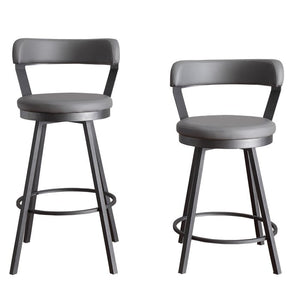 Laub Swivel Counter stool (25”) (2) - Gray #AD11