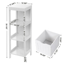Load image into Gallery viewer, White Lauderhill Free Standing Bathroom Shelf (LW176)
