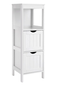 White Lauderhill Free Standing Bathroom Shelf (LW176)