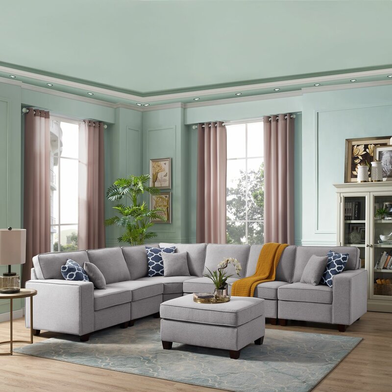 Laureen 123.5 shop reversible modular sectional