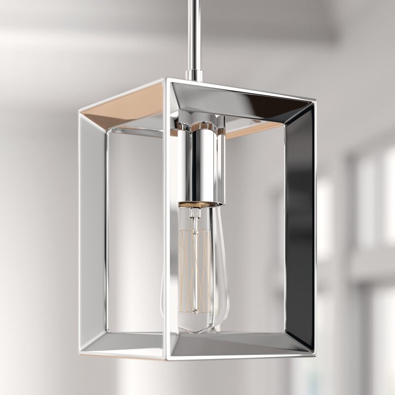 Laurent 1 - Light Single Rectangle Pendant 2157AH