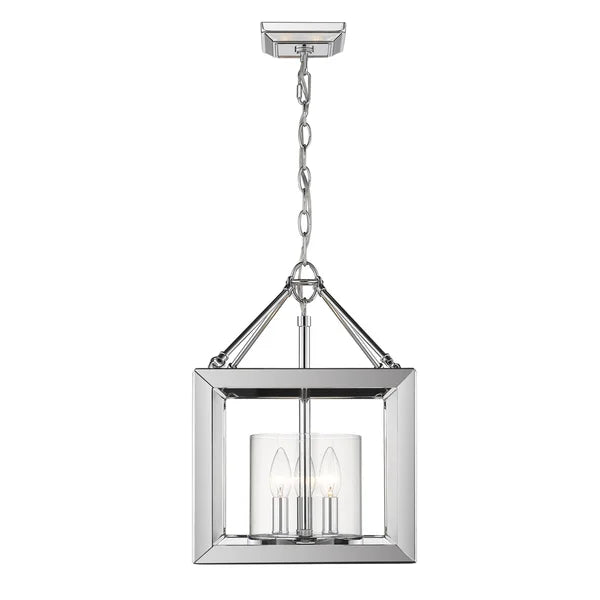Laurent 3 - Light 11.75'' Lantern Square / Rectangle Semi Flush Mount