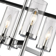 Load image into Gallery viewer, Chrome Laurent Lantern Square Chandelier MRM3296
