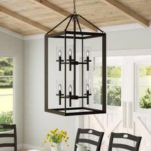 Load image into Gallery viewer, Chrome Laurent Lantern Square Chandelier MRM3296
