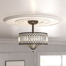 Load image into Gallery viewer, Laurie 2 - Light 14.75&#39;&#39; Drum Semi Flush Mount
