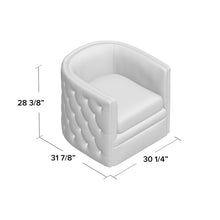 Load image into Gallery viewer, Lavaca 30.3&quot; Wide Tufted Polyester Swivel Barrel Chair MRM1773
