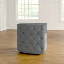 Load image into Gallery viewer, Lavaca Button Tufted Swivel Barrel Chair
