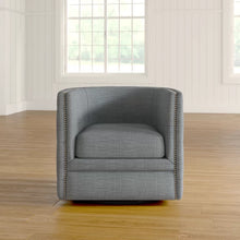 Load image into Gallery viewer, Lavaca Button Tufted Swivel Barrel Chair
