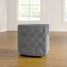 Load image into Gallery viewer, Lavaca Button Tufted Swivel Barrel Chair
