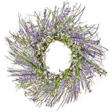 Load image into Gallery viewer, Lavender 23&quot; Wreath 7640
