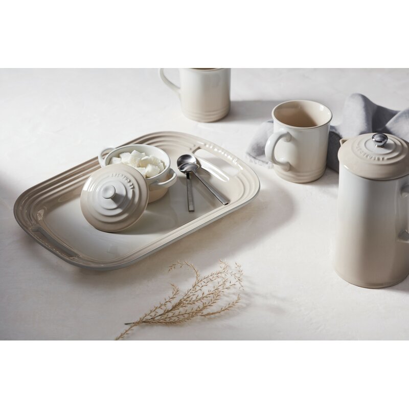 Le Creuset 4.25 Cup Stoneware French Press Coffee Maker 4877RR