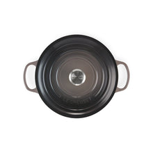 Load image into Gallery viewer, Le Creuset Oyster Signature Cast Iron Round Dutch Oven with Lid
