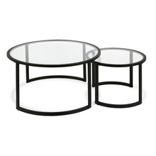 Load image into Gallery viewer, Leatherman Extendable Sled 2 Nesting Tables Coffee Table Set AP441
