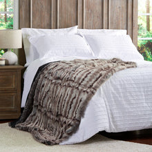 Load image into Gallery viewer, Leavens Chinchilla Faux Fur Blanket SB2110
