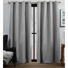 Load image into Gallery viewer, Leavens Solid Blackout Thermal Grommet Curtain Panels 52&quot; x 84&quot; (Set of 2)
