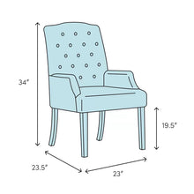 Load image into Gallery viewer, Leavitt Arm Chair in Dark Gray (Set of 2)
