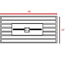 Load image into Gallery viewer, 25&quot; H x 54&quot; W x 22&quot; D White Lebeau 25&quot; H x 54&quot; W Steel Propane/Natural Gas Fire Pit Table
