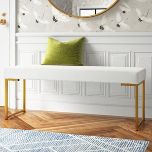 Lee Upholstered Bench, 18.2'' H X 48.3'' W X 16.5'' D