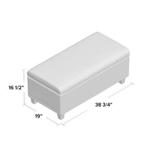 Load image into Gallery viewer, Lefebvre Storage Ottoman 1904CDR
