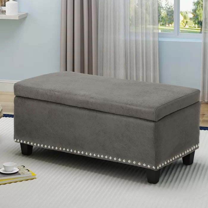 Lefebvre 38.75'' Wide Rectangle Storage Ottoman with Storage