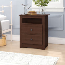 Load image into Gallery viewer, Legrand 2 Drawer Nightstand: Espresso/Brown (SB1668)
