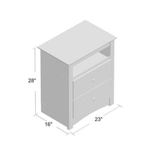 Load image into Gallery viewer, Legrand 2 Drawer Nightstand: Espresso/Brown (SB1668)
