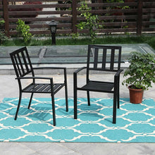 Load image into Gallery viewer, Leigh Stacking Patio Dining Armchair (Set of 2) AH3511
