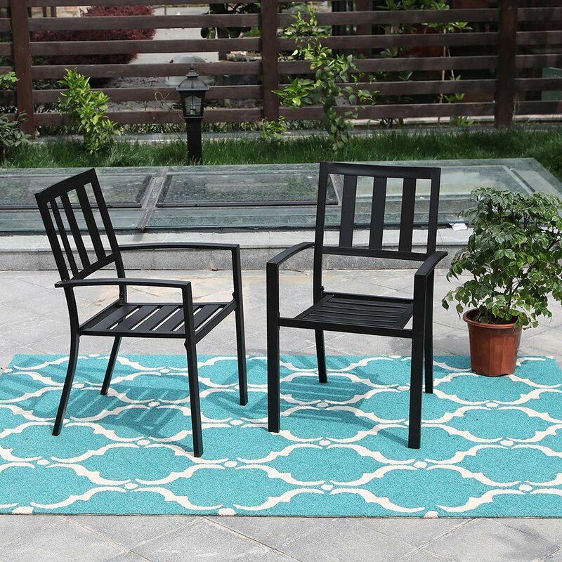 Leigh Stacking Patio Dining Armchair (Set of 2) AH3511